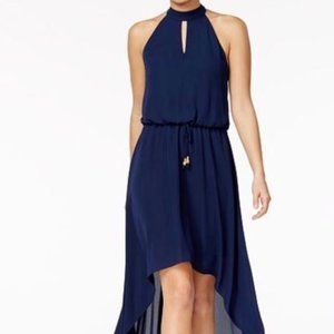 Navy City Studio High Low Dress